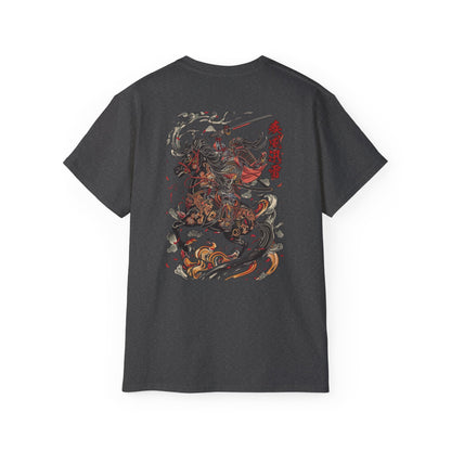 Japanese Samurai Horseback T-Shirt | Traditional Warrior Horse Art Graphic Tee