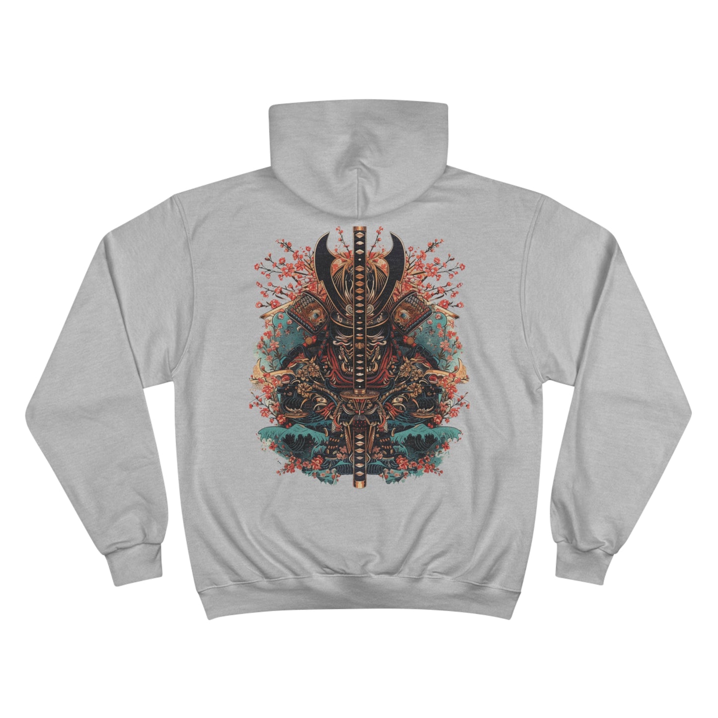 Ocean Wave Samurai Hoodie - Japanese Warrior Art Champion Sweatshirt