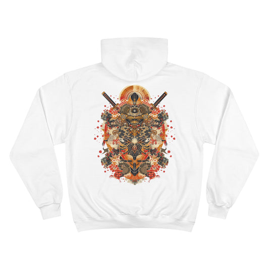 Rising Sun Samurai Hoodie - Japanese Warrior Art Champion Sweatshirt