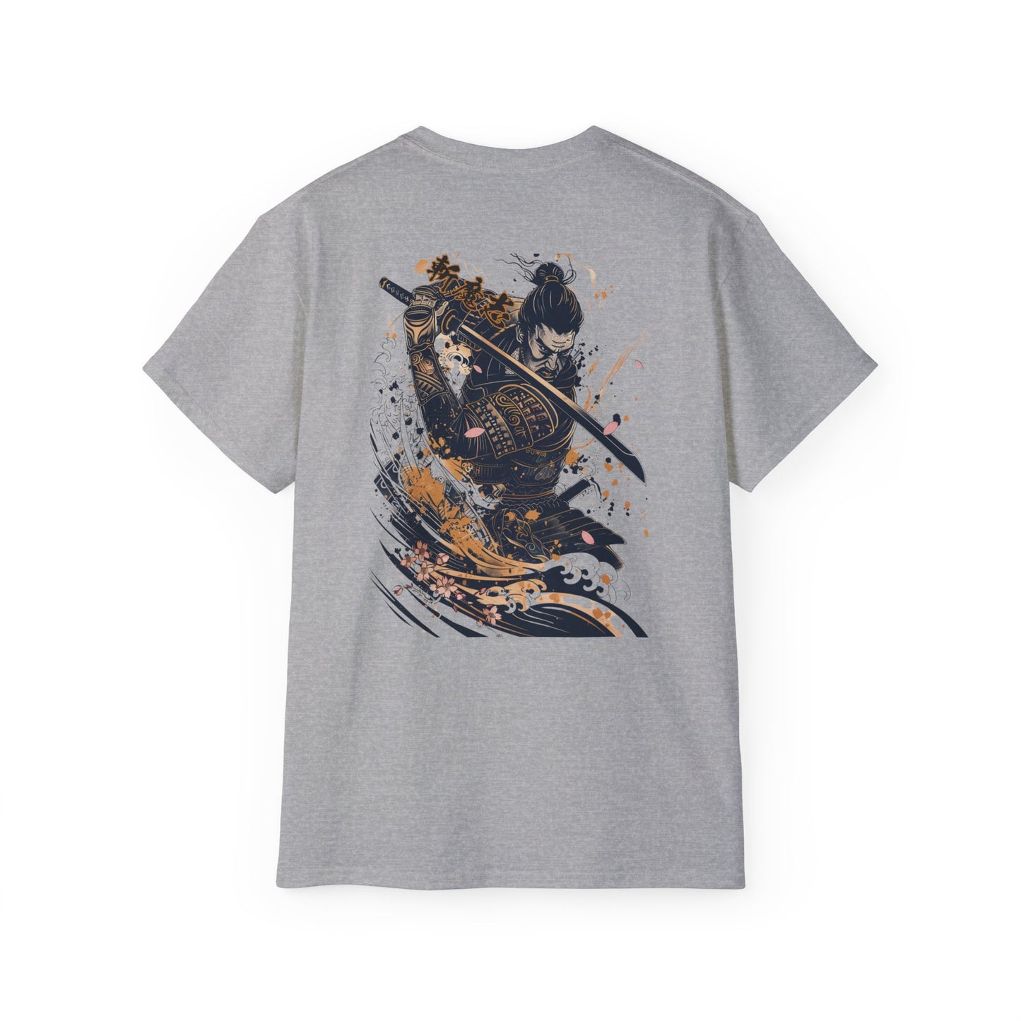 Japanese Samurai Wave T-Shirt | Ocean Warrior Katana Art Graphic Tee