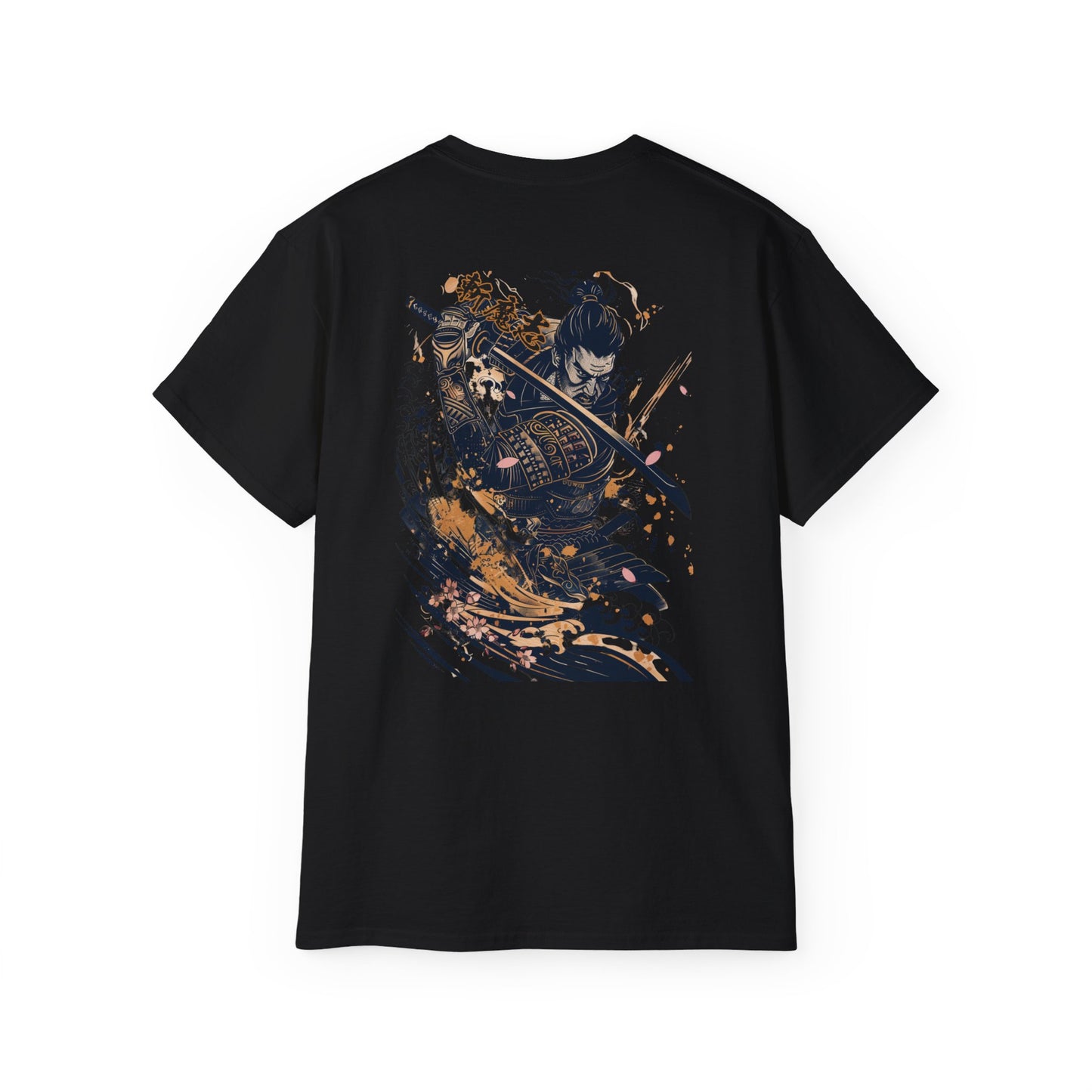 Japanese Samurai Wave T-Shirt | Ocean Warrior Katana Art Graphic Tee