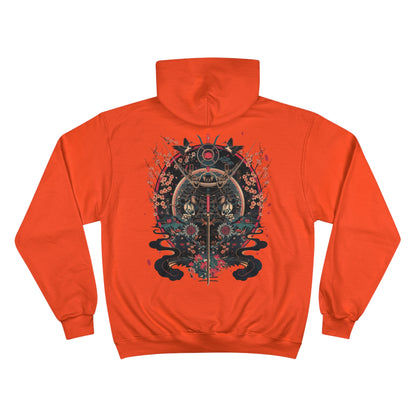 Katana Samurai Art Hoodie - Japanese Crane Champion Sweatshirt