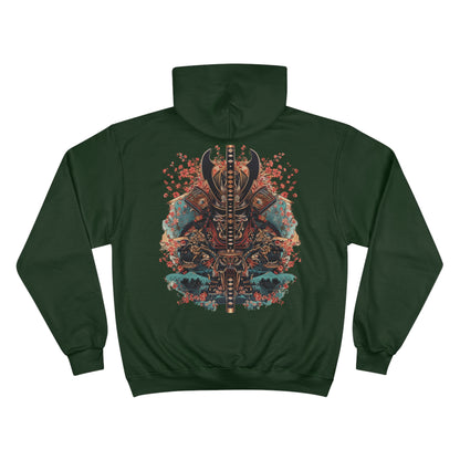 Ocean Wave Samurai Hoodie - Japanese Warrior Art Champion Sweatshirt