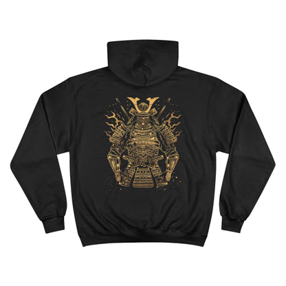 Samurai Typewriter - Japanese Warrior Art Gold Edition Champion Eco Hoodie