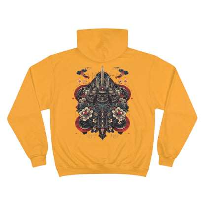 Traditional Japanese Samurai Tattoo Hoodie - Warrior Art Champion Sweatshirt