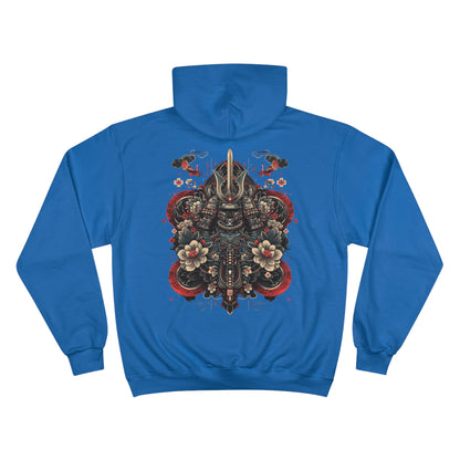 Traditional Japanese Samurai Tattoo Hoodie - Warrior Art Champion Sweatshirt