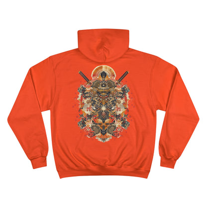 Rising Sun Samurai Hoodie - Japanese Warrior Art Champion Sweatshirt