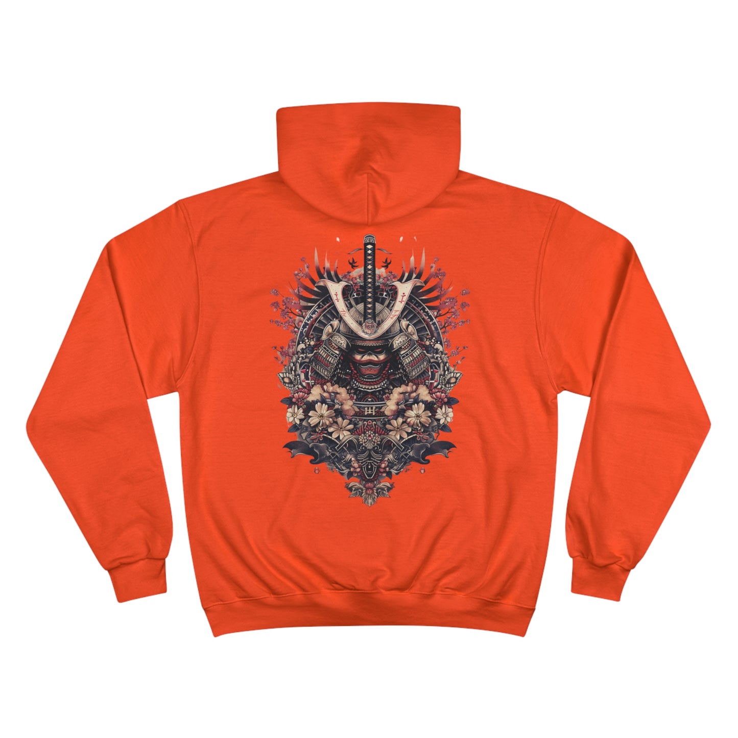 Oni Samurai Mask Hoodie - Japanese Demon Warrior Champion Sweatshirt