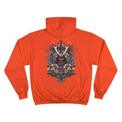 Oni Samurai Mask Hoodie - Japanese Demon Warrior Champion Sweatshirt