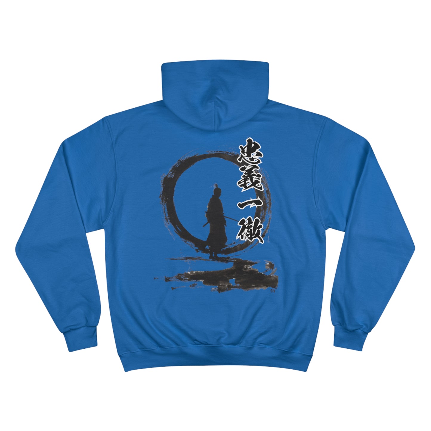 Zen Circle Samurai Hoodie - Japanese Enso Art Champion Sweatshirt