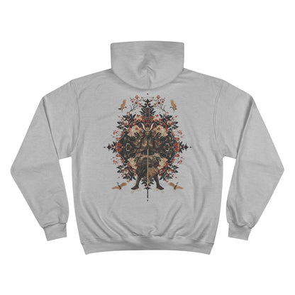 Samurai Guardian Crane Hoodie - Japanese Battle Art Champion Sweatshirt