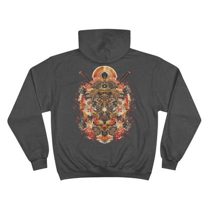 Rising Sun Samurai Hoodie - Japanese Warrior Art Champion Sweatshirt