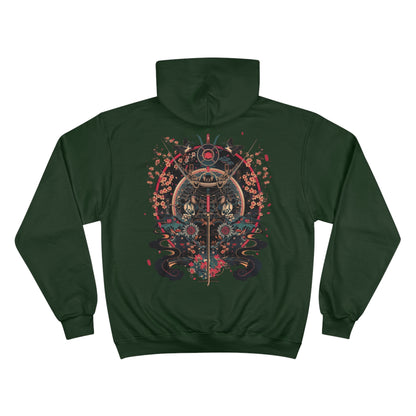 Katana Samurai Art Hoodie - Japanese Crane Champion Sweatshirt