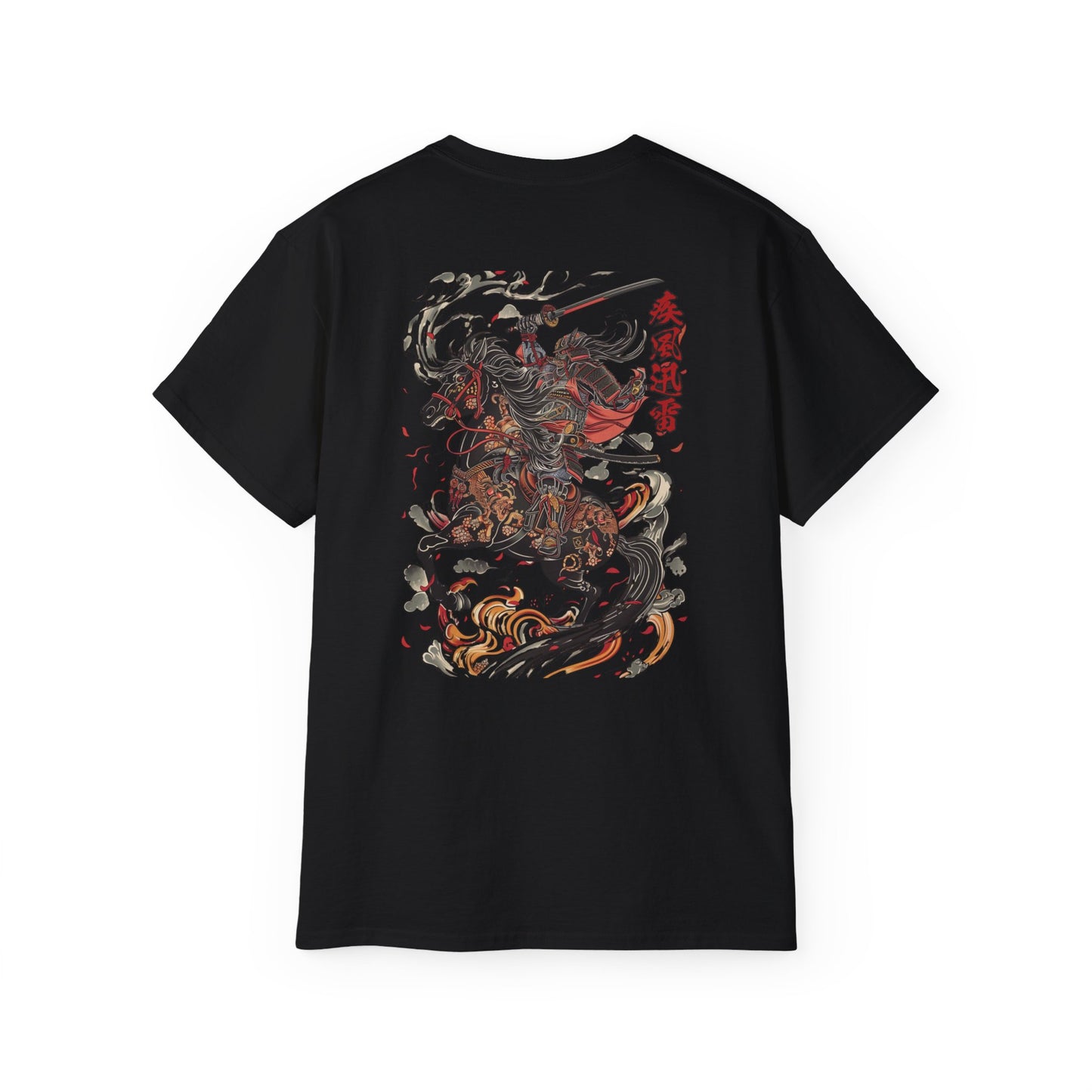 Japanese Samurai Horseback T-Shirt | Traditional Warrior Horse Art Graphic Tee