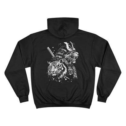 Katana Samurai Champion Hoodie - Japanese Sword Art Warrior Sweatshirt in Black