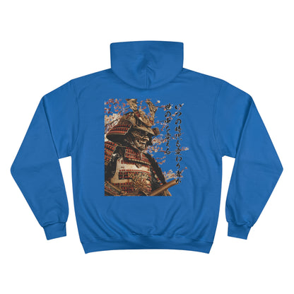 Golden Samurai Armor Champion Eco Hoodie - Luxury Japanese Warrior Calligraphy Art Sweatshirt