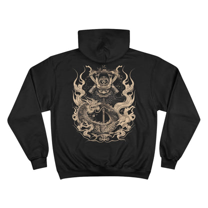 Dragon Samurai Hoodie - Japanese Traditional Art Champion Eco-Sweatshirt