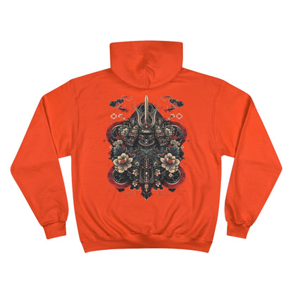 Traditional Japanese Samurai Tattoo Hoodie - Warrior Art Champion Sweatshirt