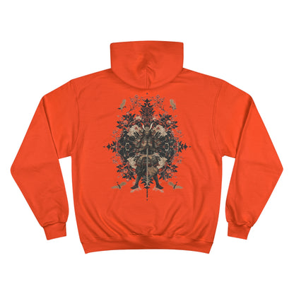 Samurai Guardian Crane Hoodie - Japanese Battle Art Champion Sweatshirt