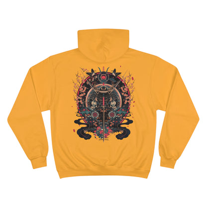 Katana Samurai Art Hoodie - Japanese Crane Champion Sweatshirt