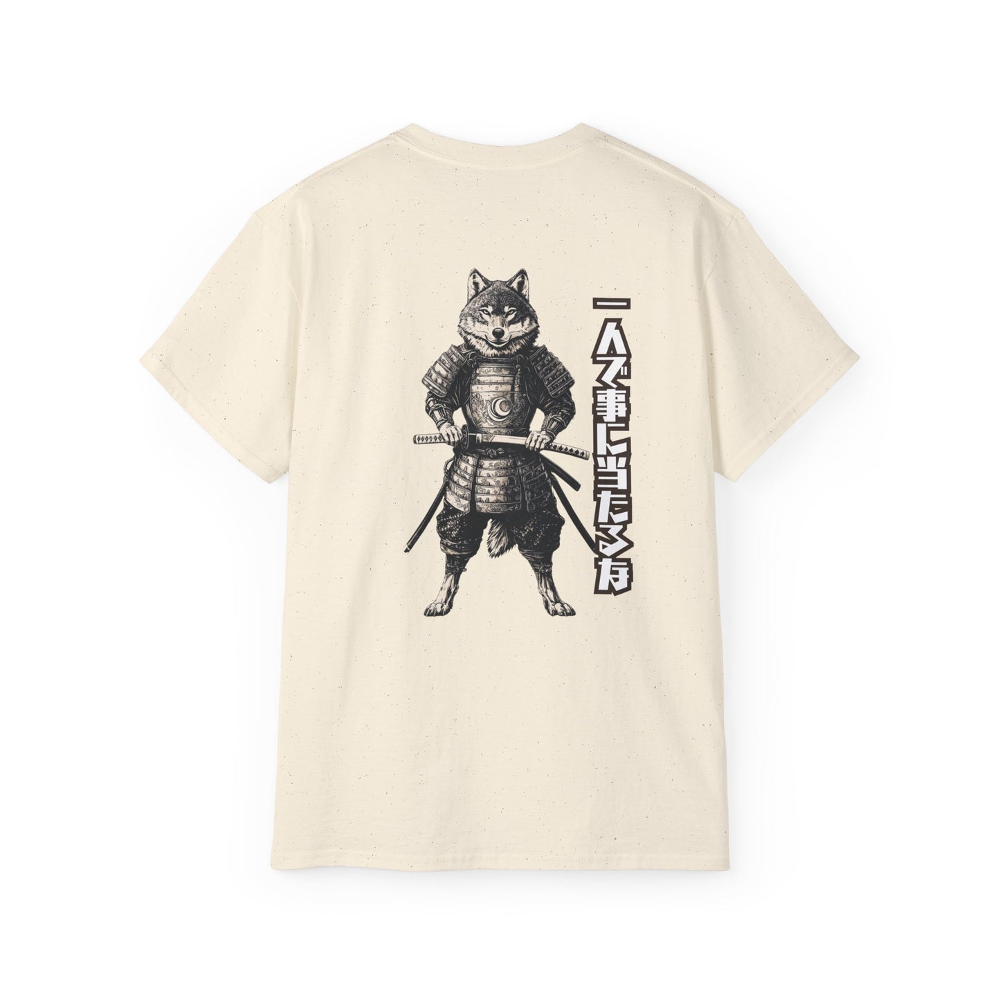 Lone Wolf Samurai T-Shirt: Ukita Naoie's Wisdom 'Never Face Challenges Alone