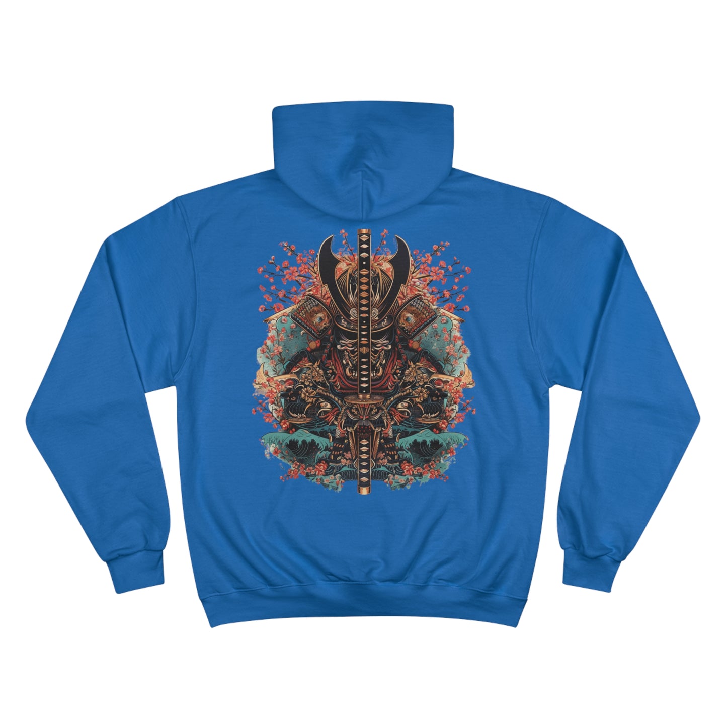 Ocean Wave Samurai Hoodie - Japanese Warrior Art Champion Sweatshirt