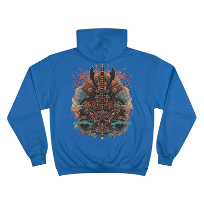 Ocean Wave Samurai Hoodie - Japanese Warrior Art Champion Sweatshirt