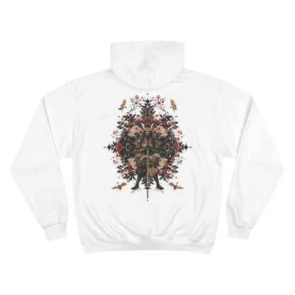 Samurai Guardian Crane Hoodie - Japanese Battle Art Champion Sweatshirt