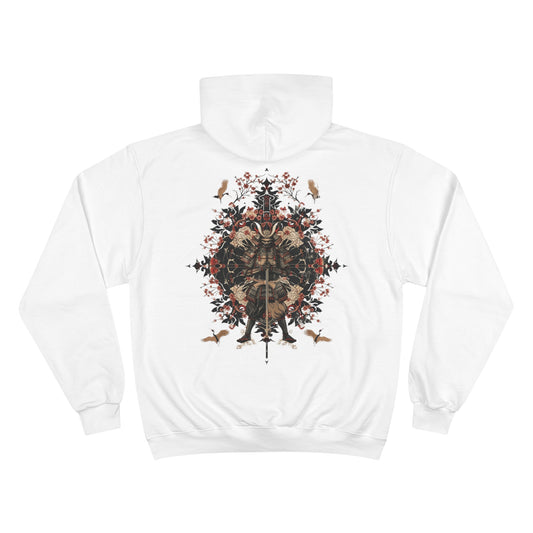 Samurai Guardian Crane Hoodie - Japanese Battle Art Champion Sweatshirt