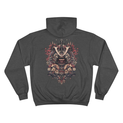 Oni Samurai Mask Hoodie - Japanese Demon Warrior Champion Sweatshirt