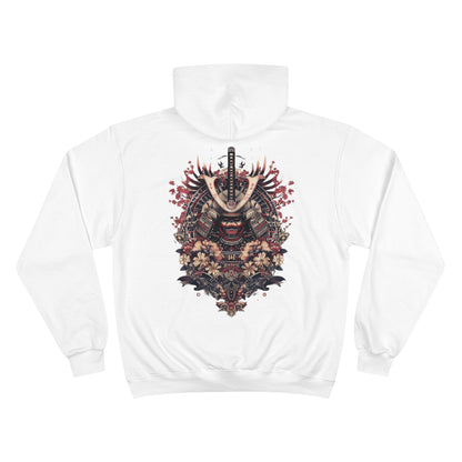 Oni Samurai Mask Hoodie - Japanese Demon Warrior Champion Sweatshirt