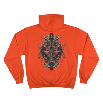 Sacred Katana Mandala Hoodie - Japanese Floral Champion Sweatshirt