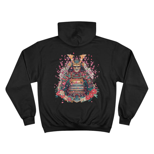 Japanese Samurai Cherry Blossom Warrior Champion Eco Hoodie - Limited Edition Traditional Art Sweatshirt