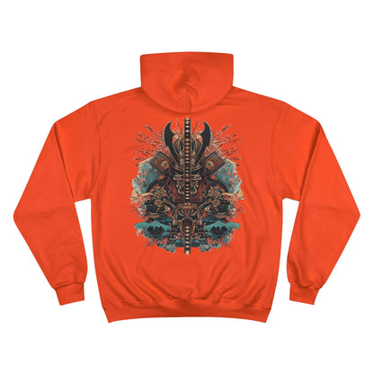 Ocean Wave Samurai Hoodie - Japanese Warrior Art Champion Sweatshirt