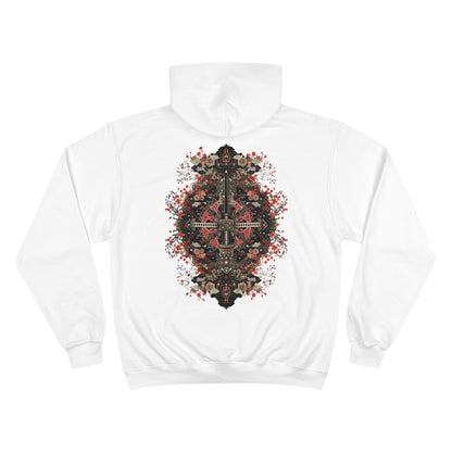 Sacred Katana Mandala Hoodie - Japanese Floral Champion Sweatshirt