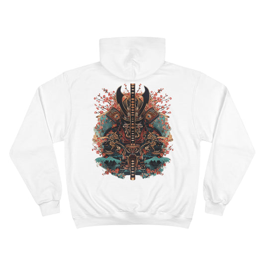 Ocean Wave Samurai Hoodie - Japanese Warrior Art Champion Sweatshirt