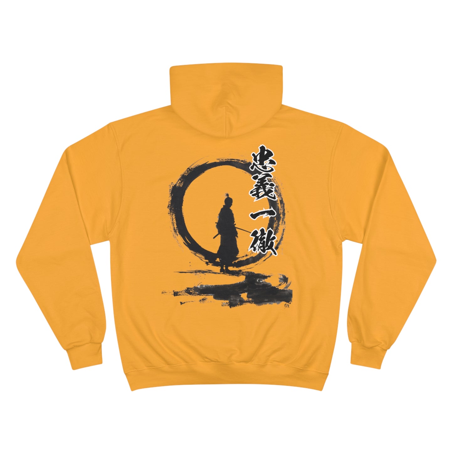 Zen Circle Samurai Hoodie - Japanese Enso Art Champion Sweatshirt