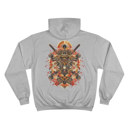 Rising Sun Samurai Hoodie - Japanese Warrior Art Champion Sweatshirt