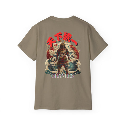 Samurai Warrior Japanese Art T-Shirt - Traditional Armor Back Print Tee