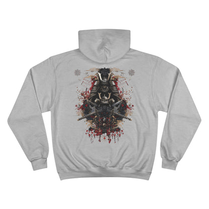 Samurai Armor Cherry Blossom Hoodie - Japanese Warrior Art Champion Sweatshirt