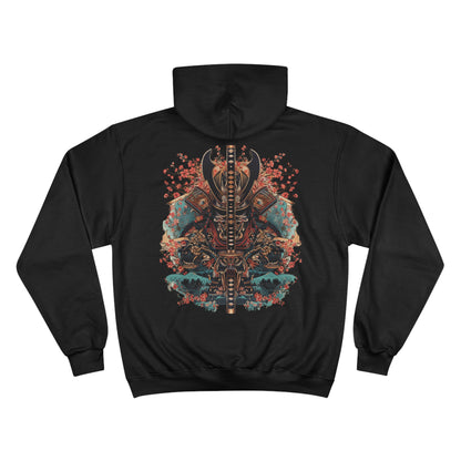 Ocean Wave Samurai Hoodie - Japanese Warrior Art Champion Sweatshirt