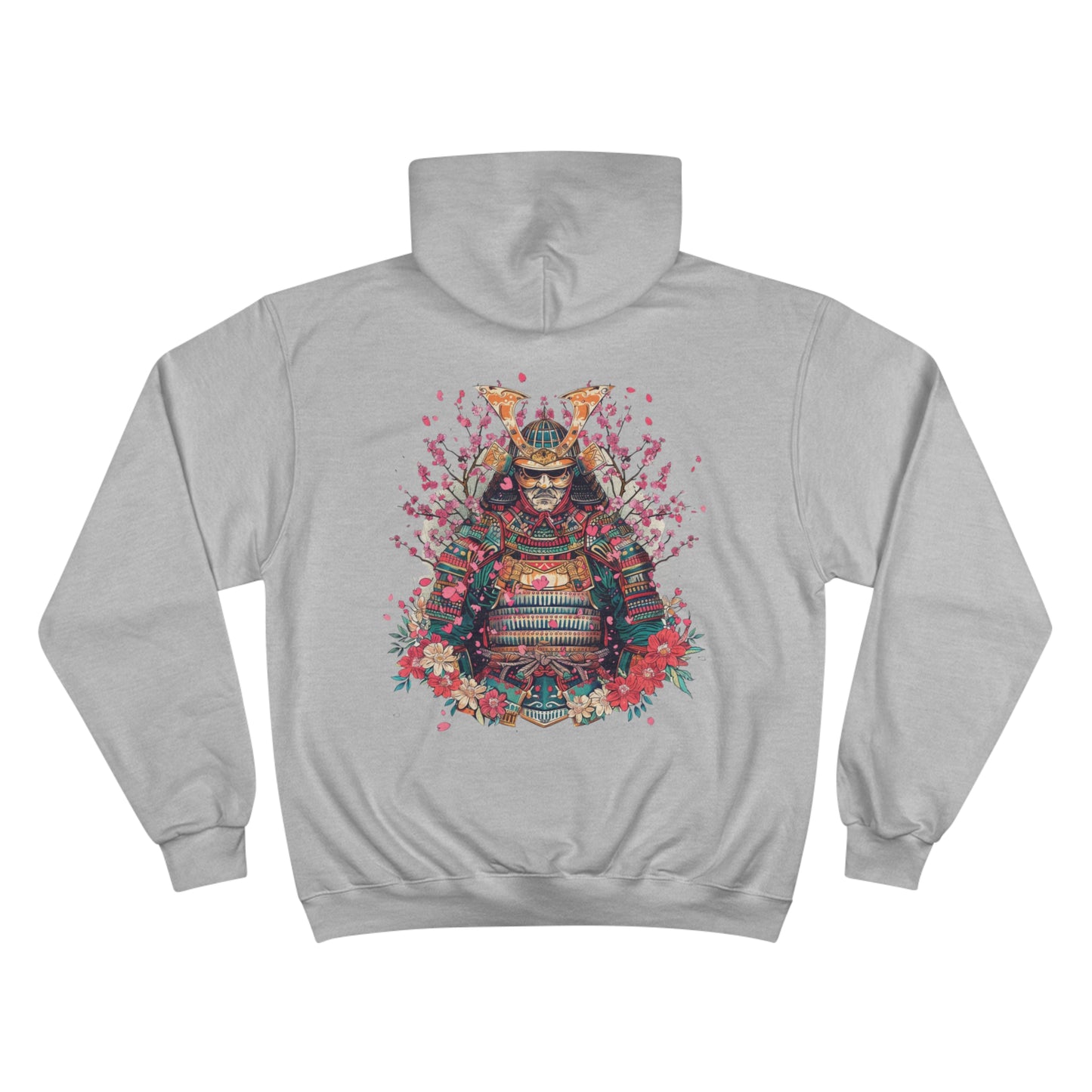 Japanese Samurai Cherry Blossom Warrior Champion Eco Hoodie - Limited Edition Traditional Art Sweatshirt